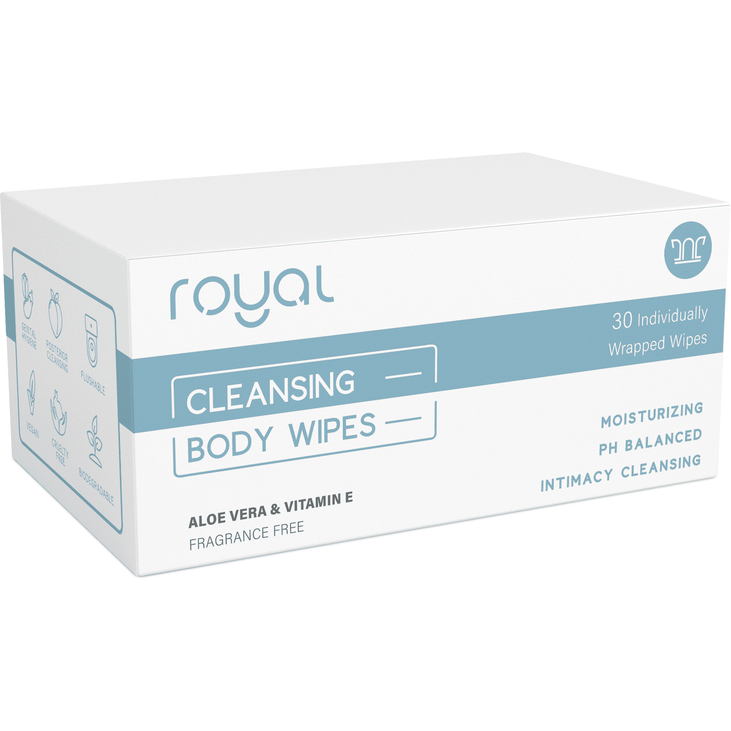 Intimate Cleansing Individually Wrapped Wipes - Royal Intimacy